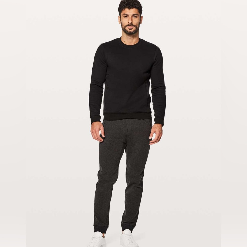 LULULEMON Men’s Cross Cut Joggers Pants LM5458S Tapered  Heathered Black…